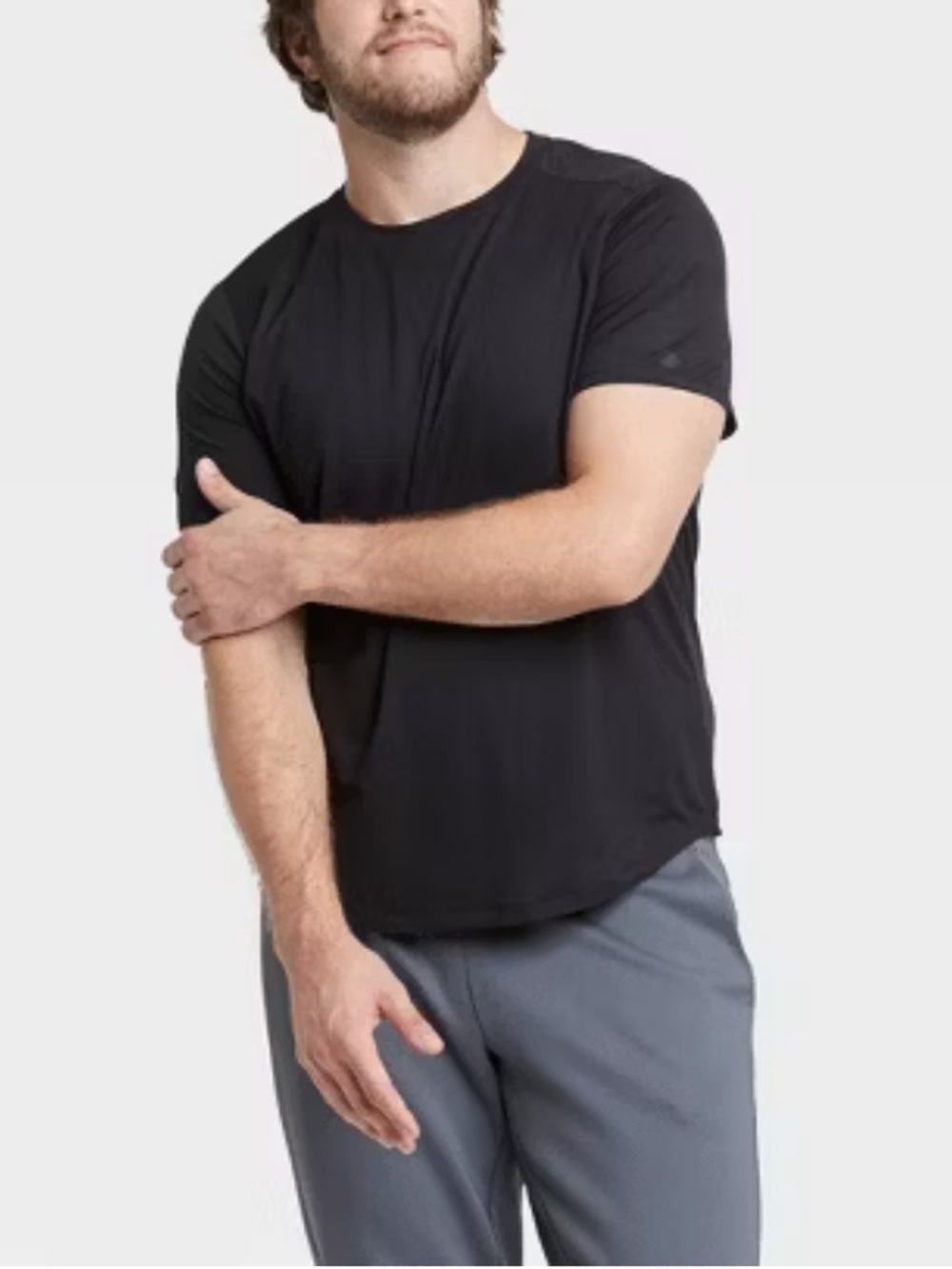 all in motion Black Short-Sleeve Crewneck Shirt